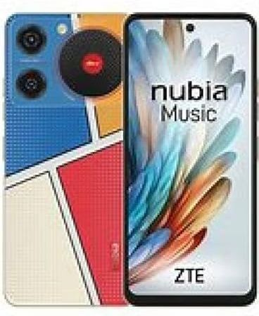 ZTE - Nubia Music Pop Art Smartphone - Zwart - Android 13 - 50 MP Camera - 4 GB RAM - 128 GB ROM
