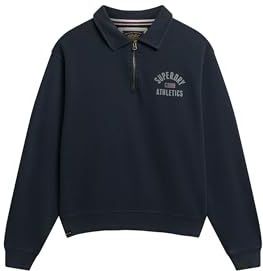 Superdry - Athletic Collared Sweatshirt - Halve Rits - Loose Fit