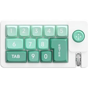 Gaming Keyboard - PYRIOLHI-Digital keyboard 12 key wired mechanical gaming keyboard(Green)