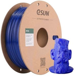 eSUN PETG Gloeidraad 1.75mm, PETG 3D Printer Gloeidraad, Dimensionale Nauwkeurigheid +/- 0.05mm, 1KG (2.2 LBS) Spoel 3D Printen Materiaal voor 3D Printer, Effen Blauw