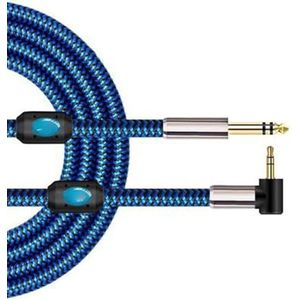 3.5mm Naar 6.35mm Jack 1/4 ""TRS Stereo Male Audio Kabel Voor Laptop Gitaar Mixer Console Versterker Luidspreker Gitaar Instrument Kabel (Color : 01, Size : 10m)