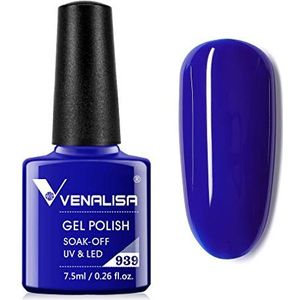 Venalisa aquamarine blauwe gellak, nagellakgel voor uv-nagellamp, duurzame manicure nagellak, Soak Off Nail Gel Polish blauw, 7,5 ml