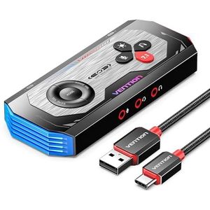 VENTION 7.1 Gaming DAC External USB Sound Card 7.1 Virtual Surround Sound, 24bit/192KHz, RGB Light System, Gaming Audio Amplifier Compatible with PS5, PS4, Xbox One, Nintendo Switch, PC, Headset