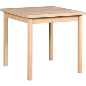 mb-moebel Stijlvolle multifunctionele tafel met slank design en robuuste constructie Perfect voor keuken en eetkamer - 80 x 78 x 80 cm - eettafel MEX 9 (Sonoma)