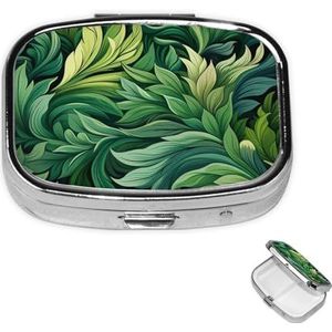 Pil Case Rechthoek 3 Compartiment Pillendoos Ronde Pil Organiseer Metalen Waterdichte Geneeskunde Organizer Doos voor Reizen Kleine Pillen Container Draagbaar voor Supplementen