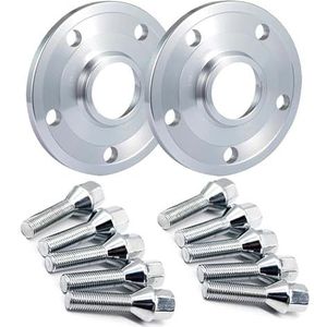 Wielspacers Voor BMW E26 E28 E34 E36 E38 E60 5x120 72.6 Naafcentrisch 12x1.5 Aluminium Gesmede Adapter Spoorverbreding(Zilver,15 mm)
