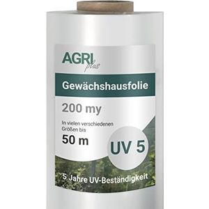 1 jumborol 8x25 m kas folie tuinfolie tuinbouwfolie UV-folie koud bed folie rooster folie tuinrooster folie tomatenhuisfolie uv bestendige folie UV5 SPR 5 jaar UV-garantie/uv-bestendig