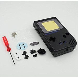 Vervangende Full Housing Shell Case Cover Voor Nintendo Gameboy Classic 1989 GB DMG Console Reparatie Deel - Zwart