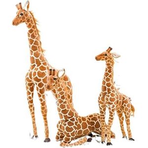 SSxgslbh Giraffe knuffel echte schattige pluche dier zachte giraffe pop formaat verjaardagscadeau kinderen speelgoed (Color : 100cm)