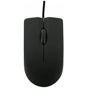Optische Computermuis, Ergonomisch ontwerp USB Bedrade Muis met 3 Knoppen High-definition 1200 DPI, voor Laptop PC Computer Muizen (Black)