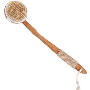 JINGYAN Gootsteenafvoerstopper Bath Brush Natural Bristle Exfoliating Wooden Body Massage Shower Brush SPA Woman Man Skin Care Dry Body Brush