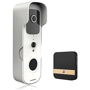 Video Doorbell Tuya Smart Video Deurbel IP Camera Outdoor Draadloze Deurbel Intercom Smart Home Beveiliging Camera(White,With bell)