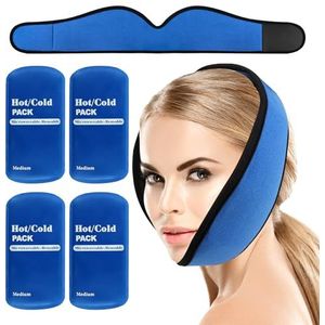 Verstandskiezen koelkompressen, 4-pack koelpads, verstandskiezen, handsfree zachte gel koelpacks, koelpads voor verstandskiezen op koelkussen, gezicht, na tand, op koud warm kompres, met koelbandage