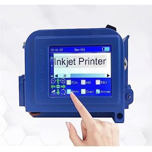 Mini Inkjet Printer Draagbare handheld printer, labelmaker Lot Barcode digitale miniprinter Smart Inkjet 12,7 mm instelbare afdrukhoogte(Only Printer 12.7mm)