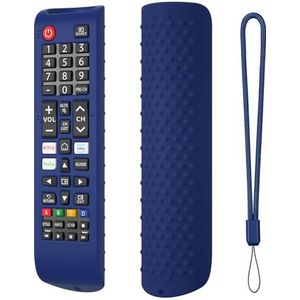 Siliconen afstandsbedieninghoesjes beschermende hoezen schokbestendige afstandsbediening hoes voor Samsung BN59-01315A BN59-01315B BN59-01315E BN59-01315L (donkerblauw)