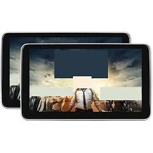 Draagbare dvd-speler voor videospelers op hoofdsteunen in auto's Hoofdsteun Monitor 10.1 Inch Auto Multimedia Speler IPS Touchscreen Auto Achterbank Videospeler Tablet HDMI met HD-roterend scherm (Co