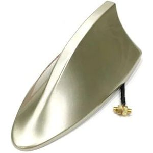 Audio- & videoantennes voor auto Auto haaienvin antenne cover basis vervangende radio signaal antennes dak exterieur accessoires decoratie Autoradio Antenne(Golden)