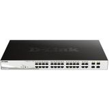 D-Link DGS-1210-28MP Managed L2 Gigabit Ethernet (10/100/1000) Power over Ethernet (PoE) 1U Zwart, Grijs