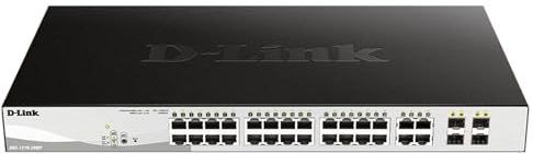 D-Link DGS-1210-28MP Managed L2 Gigabit Ethernet (10/100/1000) Power over Ethernet (PoE) 1U Zwart, Grijs