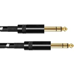 6,5 Mm Jack Naar 6,5 Mm Jack Gebalanceerde Stereo-audiokabel Voor Microfoon, Gitaarversterker, Luidspreker Gitaar Instrument Kabel (Size : 2m)