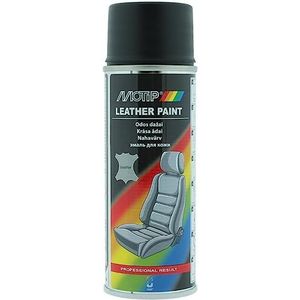 Motip leather spray - leer & vinyl lak - zwart - 200 ml