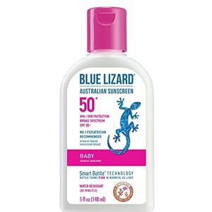 Blue Lizard Spf#50+ Baby Australian Sunscreen 5 Ounce (148 ml) (3 stuks)