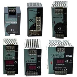 Switching Power Supply 25 W 50 W 100 W 150 W 300 W 500 W digitaal display 12/24 V Transformer AC-DC LP Series Din Rail Single Output (25 W, 12 V)