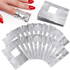 HUAXIYAN Nagellak Remover Gel Polish Soak Off Folies Met Lager Katoen Pad Wrap Tool (100)