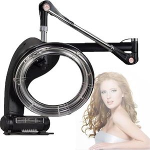 Kleurprocessor voor kapsalon, 1200W stylingkap haardroger, LED HD bedieningspaneel verstelbare salonversneller voor kapperszaak, schoonheidssalon, thuis(Mounted)