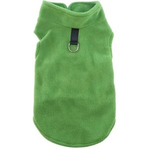 Zachte wollen hondenkleding Kleine hond Puppy Kat Vest Shih Tzu Chihuahua Kleding Franse Bulldog-jas Pug-jas (Color : Green, Size : M)