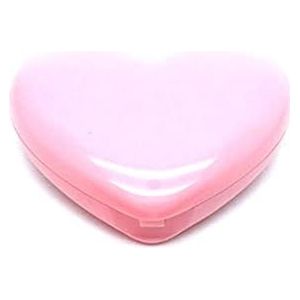WLngtv 1 st roze hartvormige oogschaduw make-up doos met lippenstift poeder containers gevallen dispenser - reisformaat, roze, roze