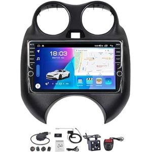 Android 11 2 DIN Autoradio Stereo 9 inch Screen voor Nissan March K13 2010-2013 Carplay Android Auto GPS-navigatie Bluetooth 5.0 RDS FM AM DAB+ Radio Stuurbediening Voice Control (Size : K600S)