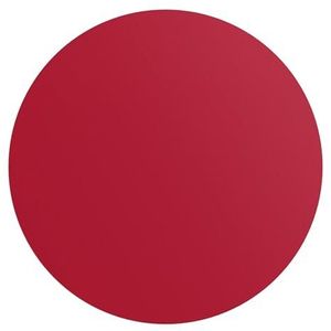 DEQORI Rond wandbehang, zelfklevend, Ø 80 cm, kleur effen, donkerrood, textiel-canvas, verwijderbaar, decoratief en vormvast, voor woonkamer, kantoor, hal of kinderkamer