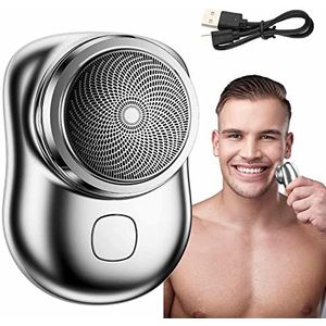 Elektrisch Scheerapparaat, Veilig scheerapparaat voor mannen, Travel Pocket Shaver Razor For Men, lichtgewicht scheerfoliescheerapparaten met USB-oplading Delr
