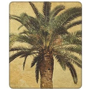 Palmboom tropische muismat antislip rubberen muismat moderne stijlvolle kunst muismat voor kantoor laptop 25,6 x 30 cm