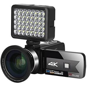 Videocamera-camcorder 4K videocamera camcorder ultra HD 56MP 3.0 Inch 16x digitale zoom Ir Nachtvisie vlogging recorder camcorder Digitale camcorder voor vloggen (Size : 128G SD Card, Color : Verde