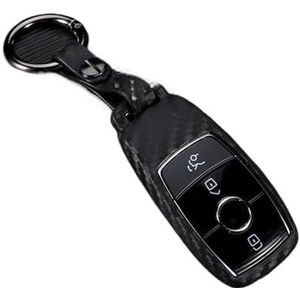 Sleutelbehuizing houder Voor A C E S Klasse Carbon Fiber Look Siliconen W203 W204 W212 W213 W176 Afstandsbediening Autosleutel Geval Cover Shell Sleutelhanger Sleutelbehuizing(2)