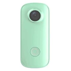 Kleine actiecamera waterdicht Mini-duimcamera 1080P30FPS / 4K30FPS H.265 12MP 2.4G WiFi 30M waterdichte behuizing Action Sport DV-camcorder (Size : C100Plus add 32GB, Color : Verde)