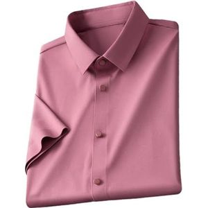 Dvbfufv Herenoverhemden met korte mouwen formele overhemden voor heren, zakelijke slimfit blouses, 11, XL