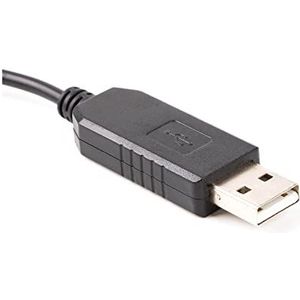 Fit -fot RFTDI FT232RL USB tot RS485 6 Core 6p We convertere seriële communicatiekabel compatibel USB-RS485-WE-1800-BT GND-gegevens A+ B- 120R (Size : 3m, Color : Black USB Case)
