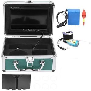 Viscamera, 7 Inch 720 P Fishfinder Onderwater Vissen Camera 12 stks Witte LEDs + 12 stks Infrarood Lamp for ijs/Zee/Rivier Vissen sd-kaart(Green box)