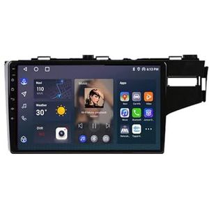 Android 12 Multimedia Stereo Video Speler Voor Honda Fit Jazz 2014-2018 Ondersteunt Car-play Android Auto/Bluetooth/FM AM RDS DAB+ Radio/Stuurbediening(8 Core 4G+64G B)