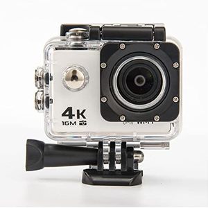Actiecamera, 4k HD Waterdichte Sportcamera Outdoor Video Camera Duiken DV Camera sportvideocamera(White)