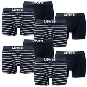 Levis Vintage Stripe YD B Boxer Brief Boxershorts Onderbroek Pant Ondergoed Pak van 8, blauw (321 - marineblauw), L