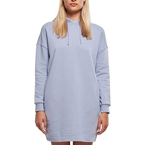 Urban Classics Damesjurk van biologisch katoen, organisch, oversized terry hoodie-jurk, capuchonjurk voor vrouwen, verkrijgbaar in vele kleuren, maten XS - 5XL, Violablue, XS