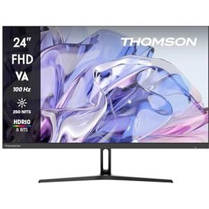 Thomson 24 inch Business Full HD monitor, 100 Hz verversingssnelheid, VA-paneel, contrast 4000:1, HDMI, Low Blue Light, zwart -M24FB2Y14