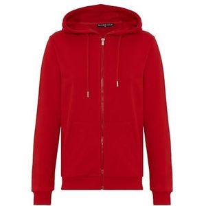 Redbridge Premium basic jack met capuchon voor dames voor dagelijks gebruik en vrije tijd, rood, XL