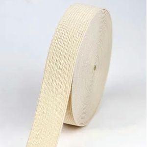 Gekleurde elastische banden 20 mm platte naai-elastiek voor ondergoed broek beha rubberen kleding decoratieve zachte tailleband elastisch-beige-20 mm 1 yard