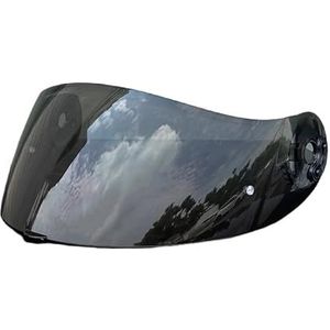 Motorhelm vizier lens, Helmvizier, X803 Shield Vizier for Nolan Xlite X803 X803RS X802RR Gezichtsscherm UV-beschermd windscherm Moto Helm Accessoires (alleen for gebruik op Gold-Day)(Black-day use onl
