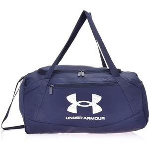 Under Armour Onmiskenbare Packable Duffle 5.0 Xs, (410) Midnight Navy / / Metallic Zilver, One Size Fits Most, Onmiskenbare Packable Duffle 5.0 Xs